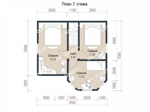 Дом из бруса 7х7. фото