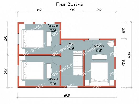 Сруб из бруса 7х12. фото